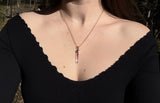 14k Pink Tourmaline Necklace