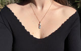 14k Watermelon Tourmaline Necklace