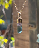 14k Watermelon Tourmaline Necklace