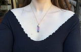 14k Watermelon Tourmaline Necklace