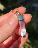14k Watermelon Tourmaline Necklace