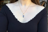 14k Watermelon Tourmaline Necklace