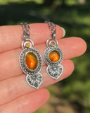 Amber & Orange Tourmaline Necklaces