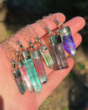 14k Watermelon Tourmaline Necklace
