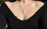 14k Pink Tourmaline Necklace