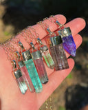 14k Watermelon Tourmaline Necklace