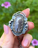 Lodolite & Pink Tourmaline Necklace