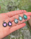 Amethyst, Dendritic Opal, Topaz & Kyanite Minis
