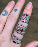 Rhodolite Garnet Stackers