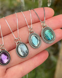Amethyst, Dendritic Opal, Topaz & Kyanite Minis