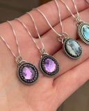 Amethyst, Dendritic Opal, Topaz & Kyanite Minis