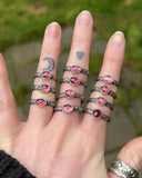 Rhodolite Garnet Stackers
