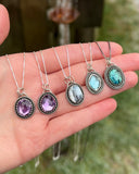 Amethyst, Dendritic Opal, Topaz & Kyanite Minis