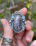 Lodolite & Pink Tourmaline Necklace
