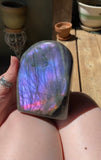 Purple, Blue & Pink Labradorite Freeform