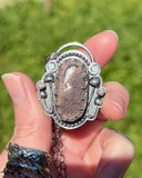 Lodolite & Pink Tourmaline Necklace