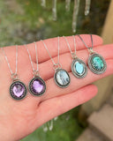 Amethyst, Dendritic Opal, Topaz & Kyanite Minis