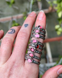 Rhodolite Garnet Stackers