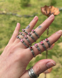 Rhodolite Garnet Stackers