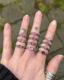 Rhodolite Garnet Stackers