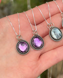 Amethyst, Dendritic Opal, Topaz & Kyanite Minis