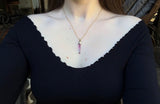 14k Pink Tourmaline Necklace