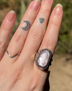 Lepidolite Ring 7.5