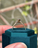 14k Gold Diamond Cathedral Ring - 6.25