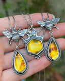 Amber Bee Necklace