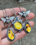 Amber Bee Necklace