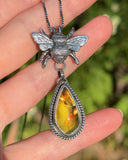 Amber Bee Necklace