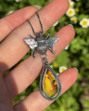 Amber Bee Necklace