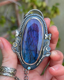 Purple & Blue Labradorite Necklace