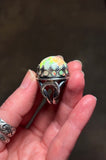 Giant 27ct Ethiopian Opal Triple Moon Ring