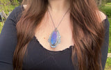Purple & Blue Labradorite Necklace